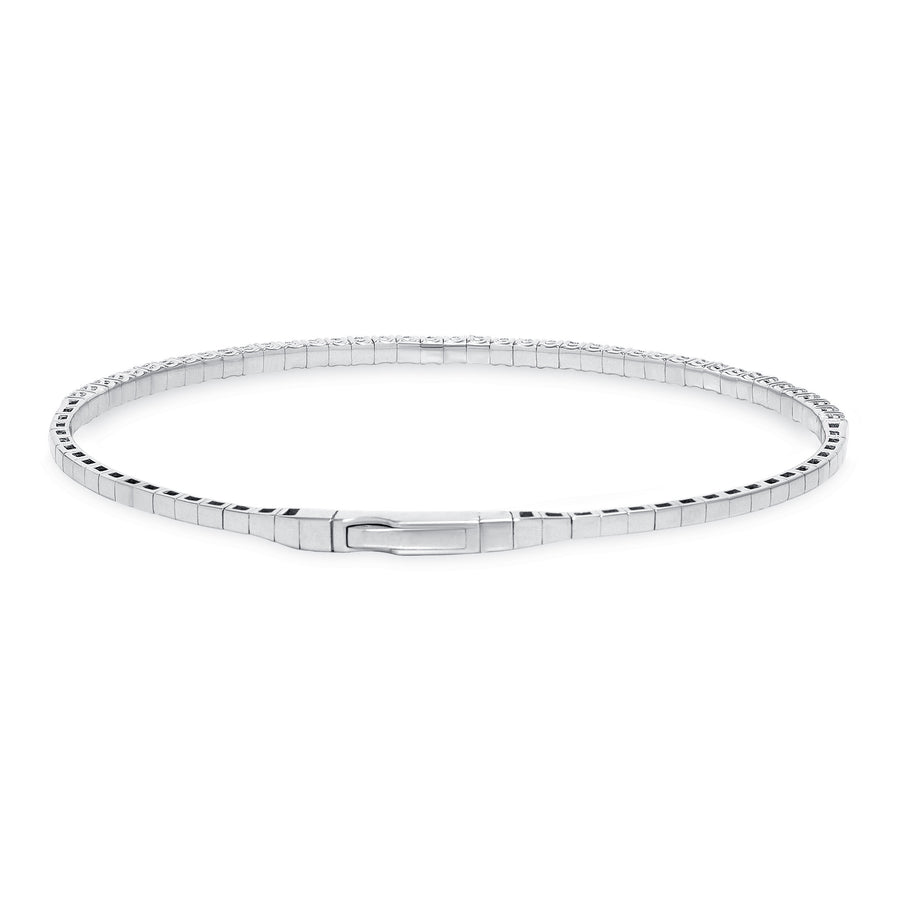 Round Diamond Flexible Bangle