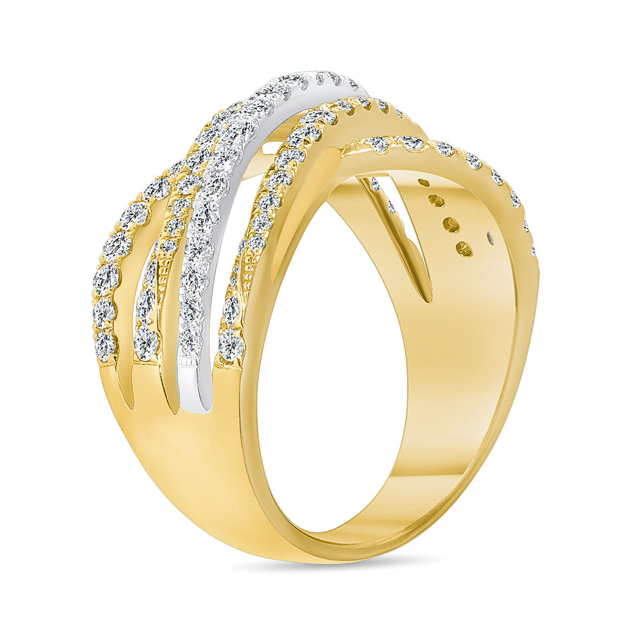 infinity diamond wedding ring gold