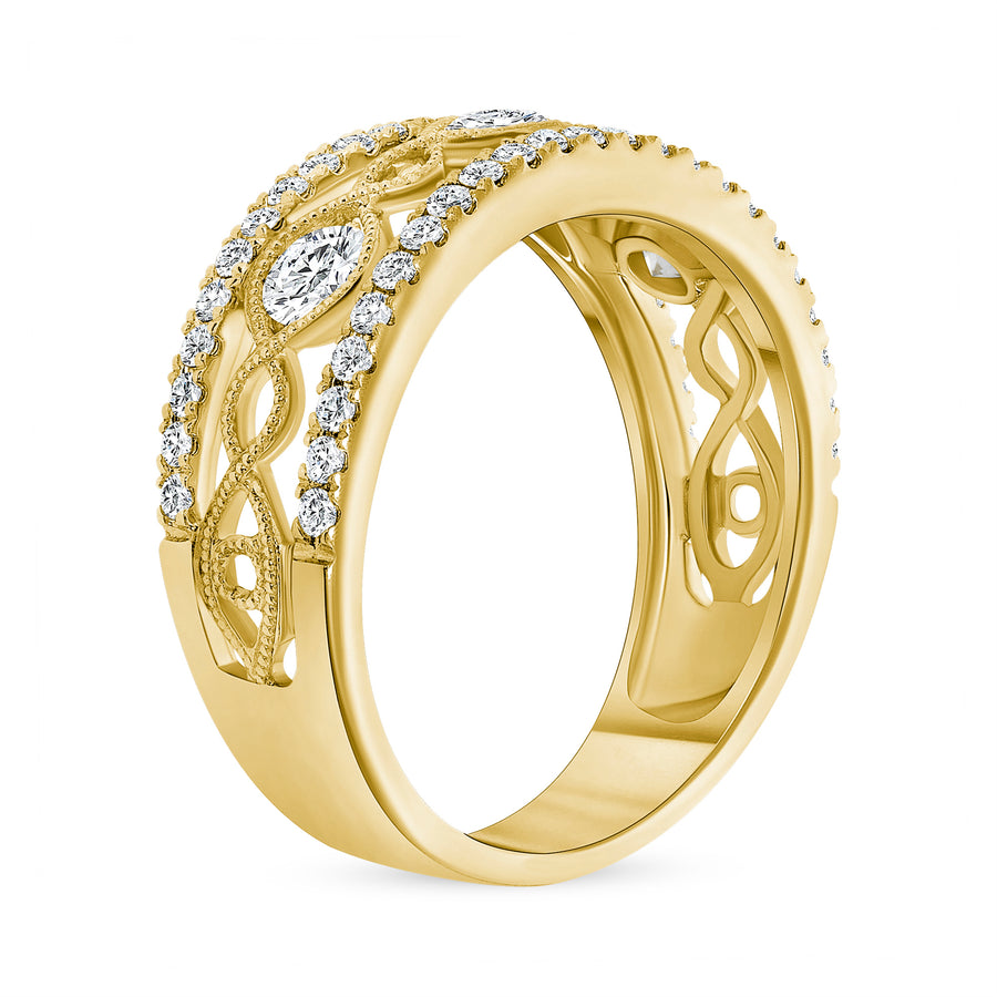 trendy diamond rings gold