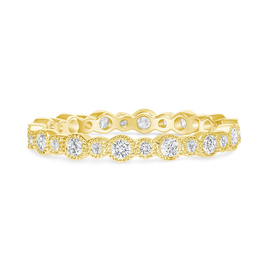 womens gold stackable wedding ring