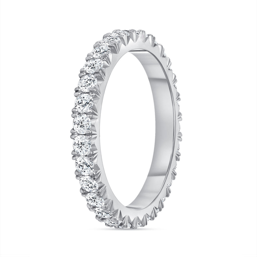 Round Diamond Platinum Wedding Ring