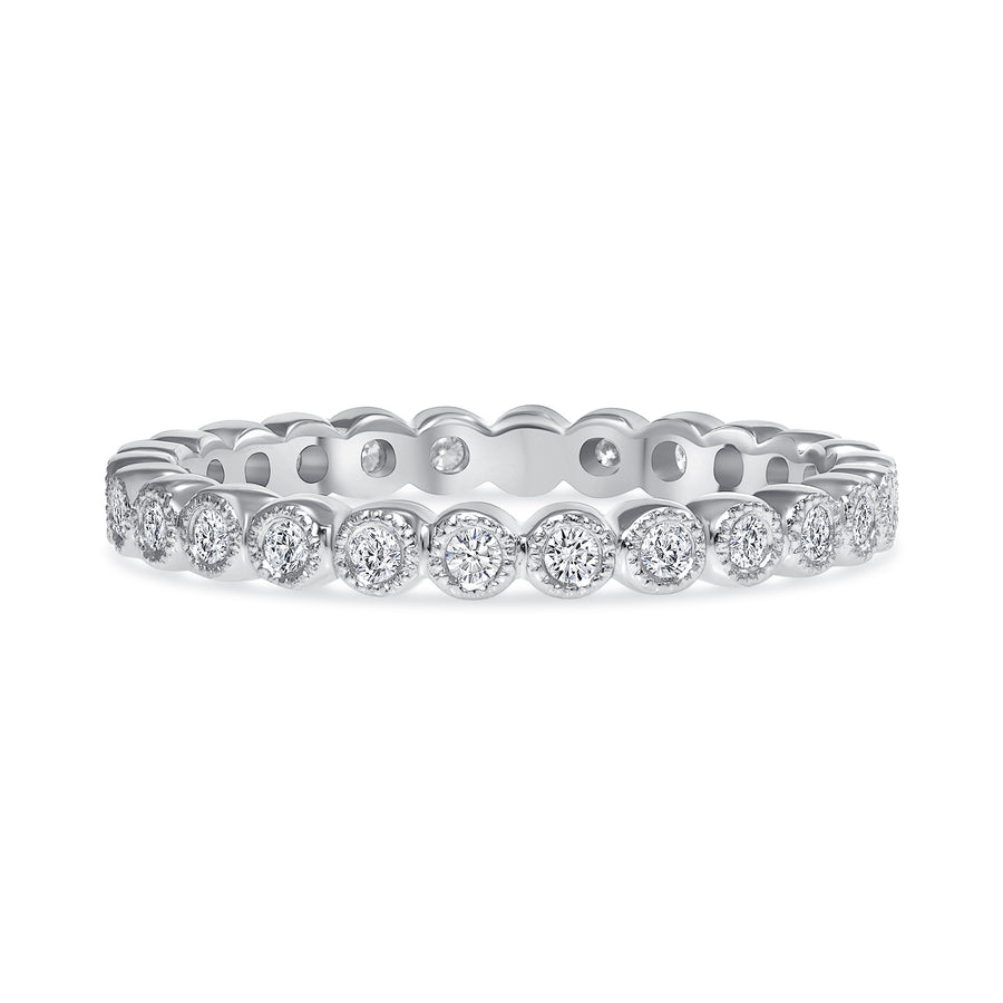 Eternity diamond ring white gold | Diamond Collection Inc