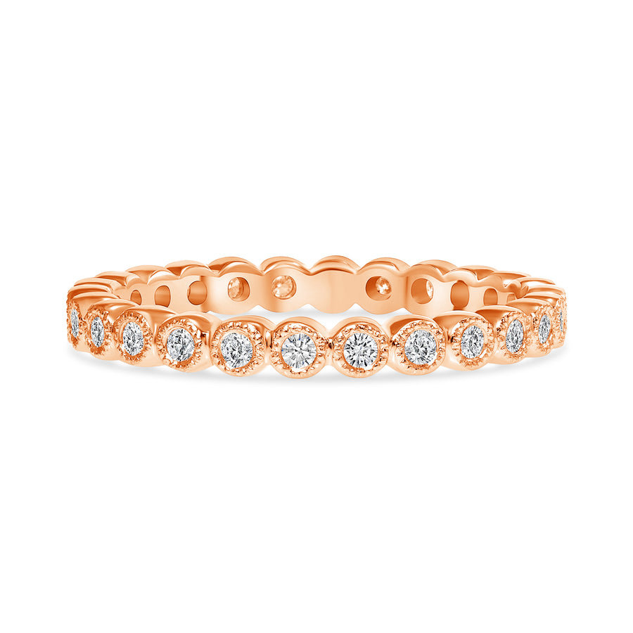 Eternity diamond ring rose gold | Diamond Collection Inc