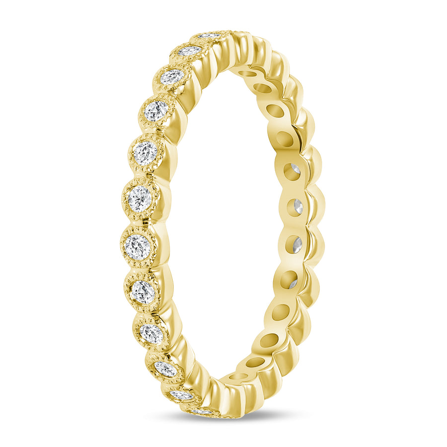 Eternity diamond ring gold | Diamond Collection Inc
