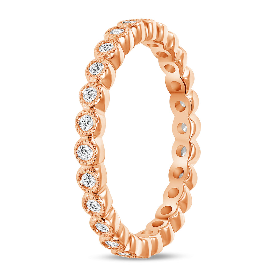 Eternity diamond ring rose gold | Diamond Collection Inc