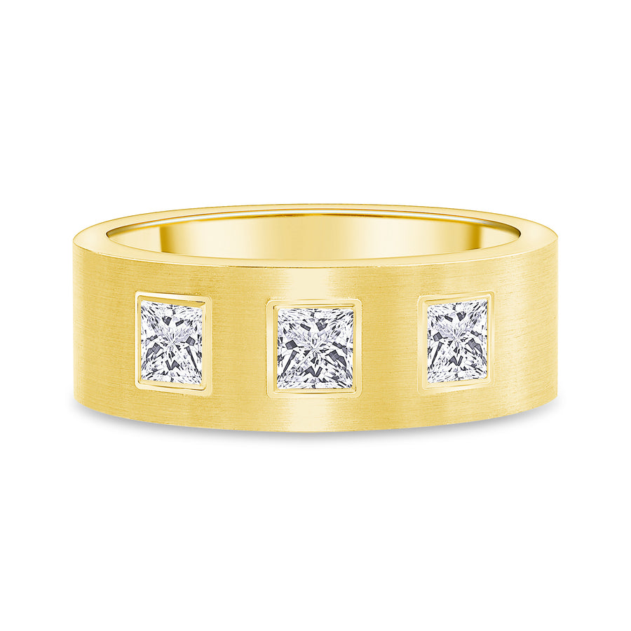 princess diamond band gold