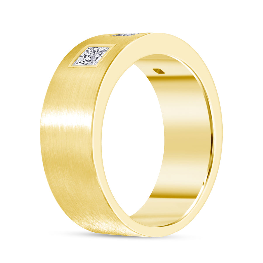 princess diamond band gold