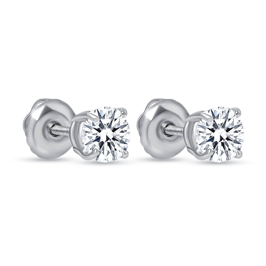 1 ct diamond stud earrings white gold | Diamond Collection Inc