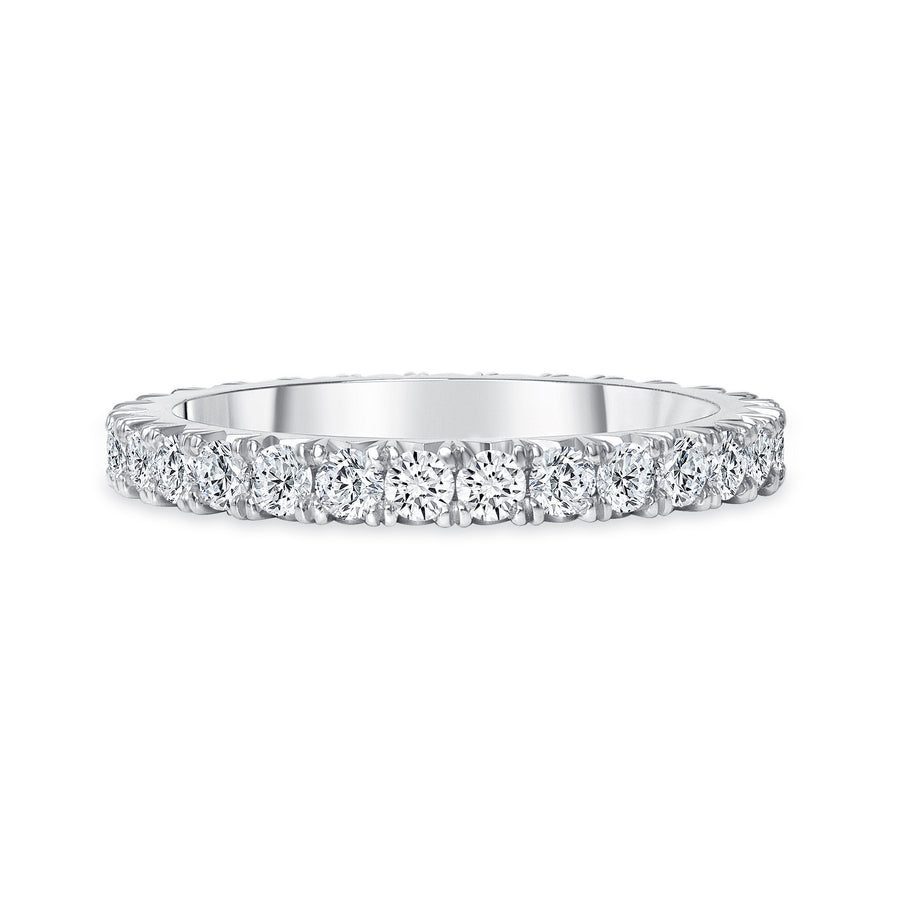 Round Diamond Twisted Link Rope Wedding Ring