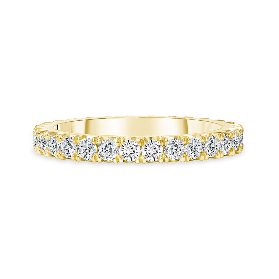 Round Diamond Twisted Link Rope Wedding Ring