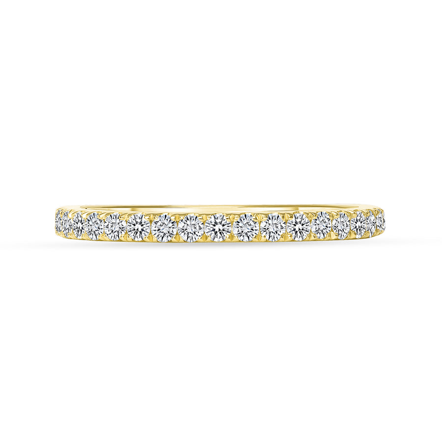 Round Diamond Half Eternity Wedding Ring