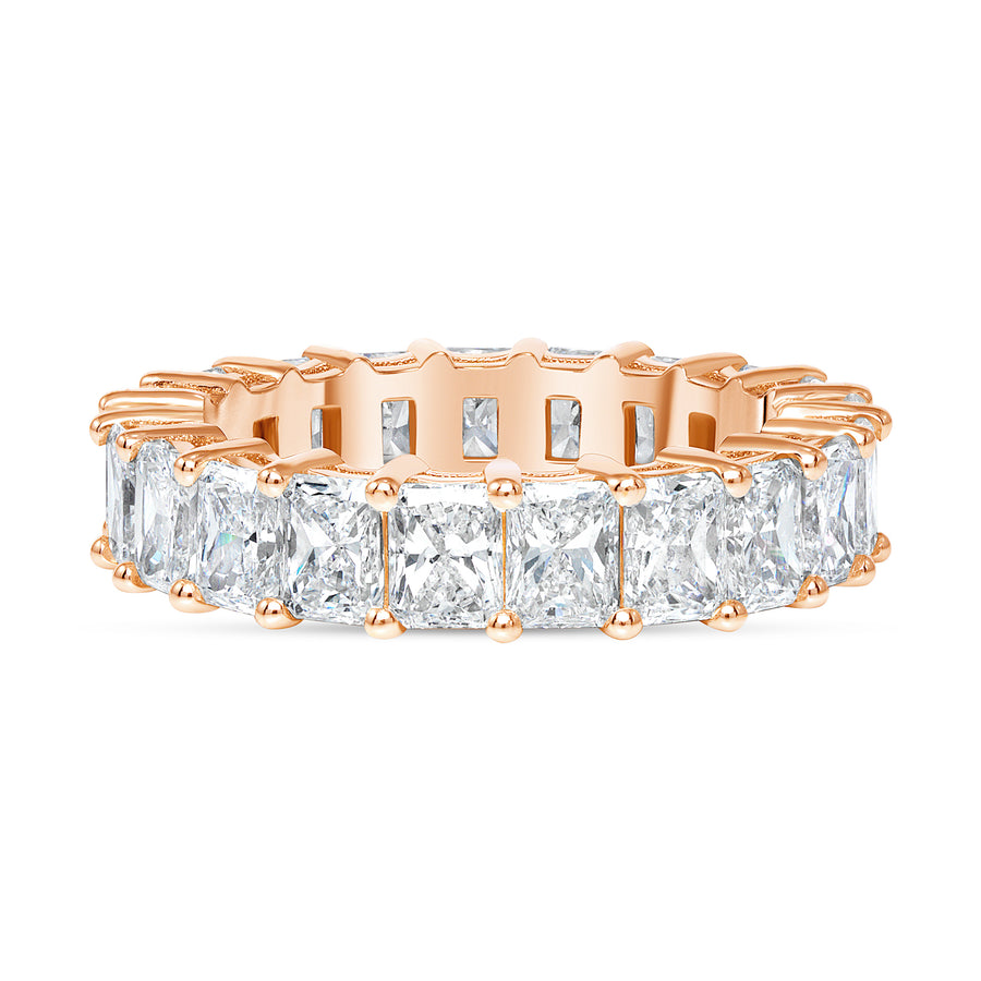 radiant diamond ring rose gold