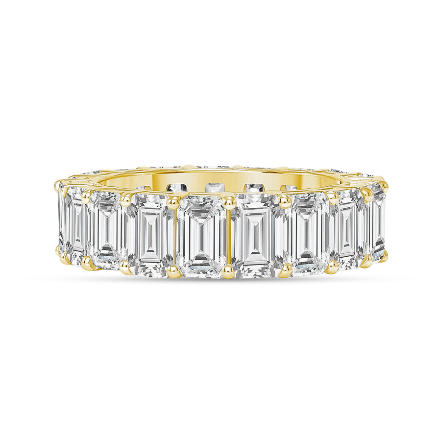 emerald and diamond wedding ring gold