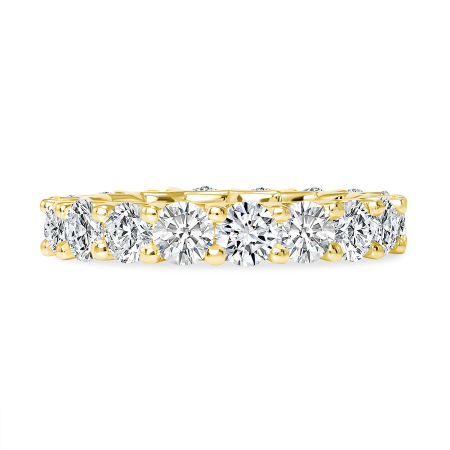Classic Round Diamond Shared Prong Eternity Wedding Ring
