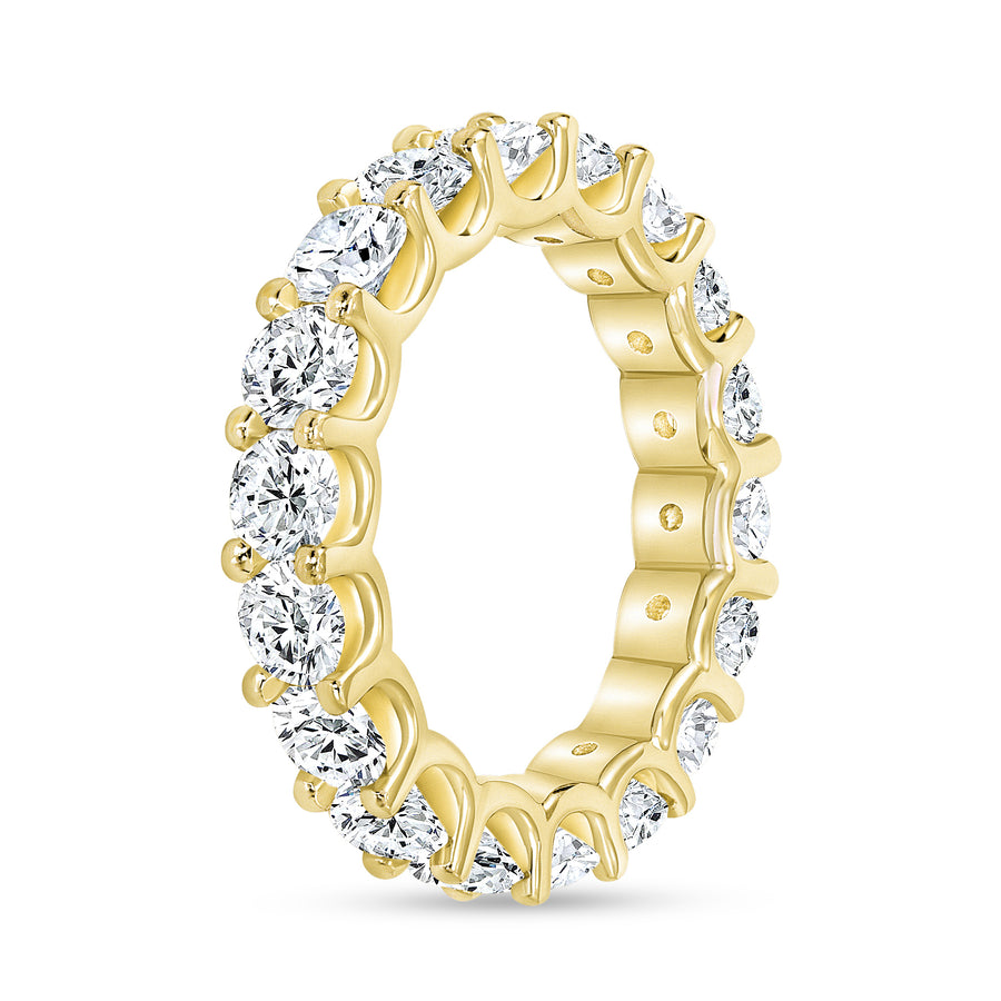 Classic Round Diamond Shared Prong Eternity Wedding Ring