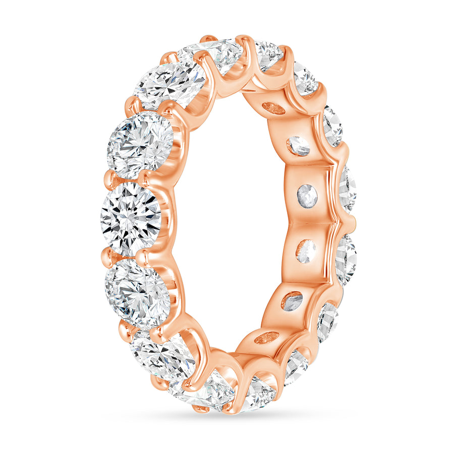 diamond stackable wedding ring rose gold