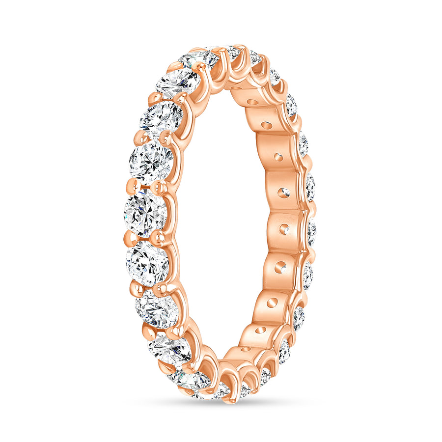 unique diamond wedding ring rose gold