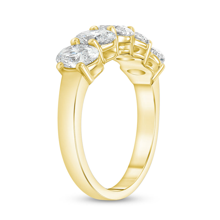 oval diamond wedding ring gold