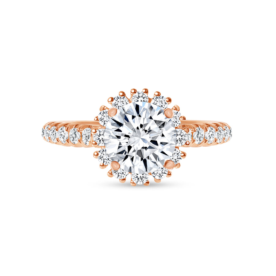 1 carat halo engagement ring