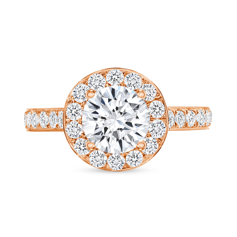 halo diamond engagement ring