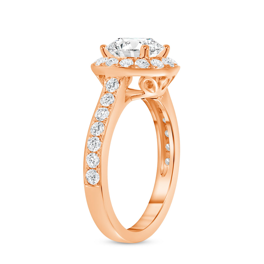 halo diamond engagement ring