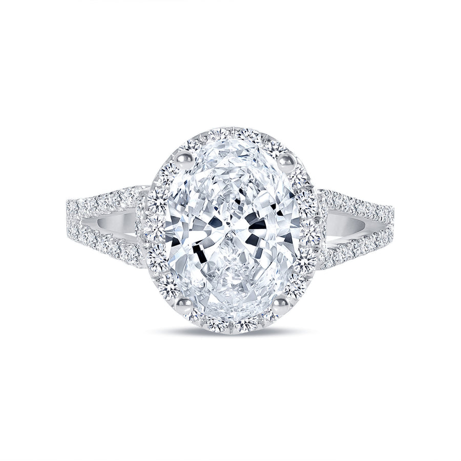 1-7/8 CT. T.W. Certified Diamond Frame Split Shank Engagement Ring in  Platinum (I/SI2) | Zales