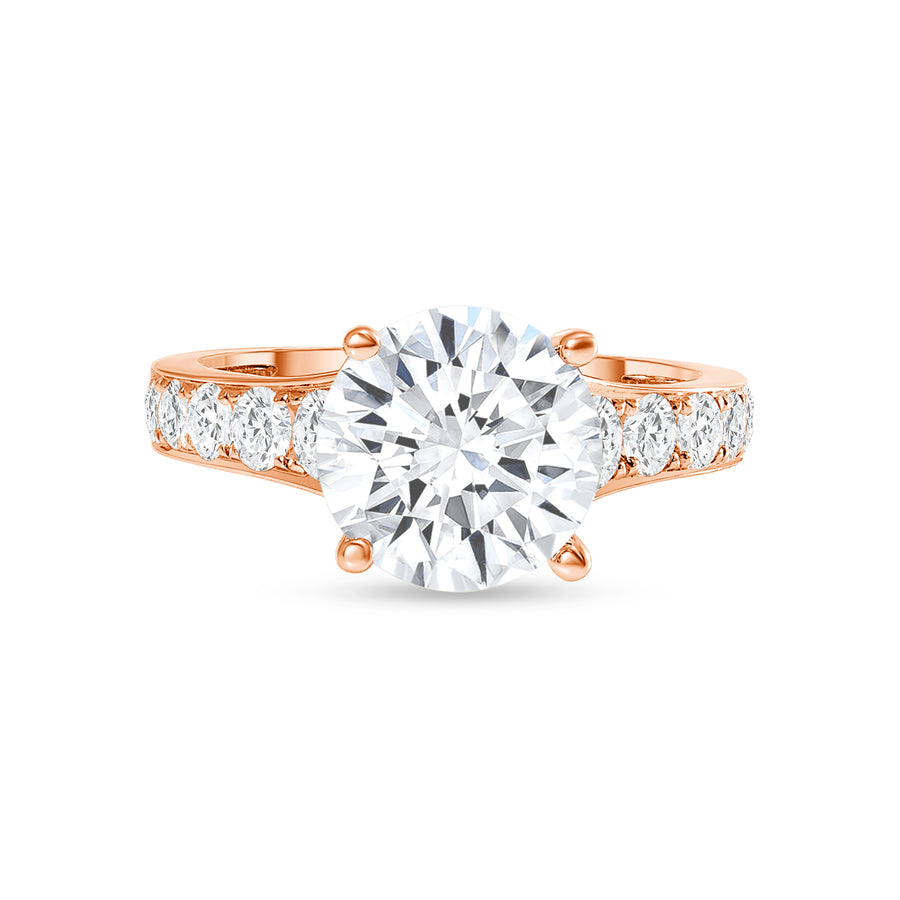 pave diamond engagement ring