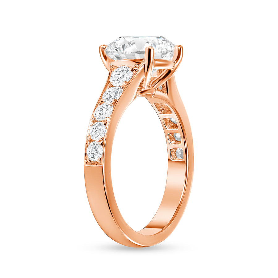 pave diamond engagement ring