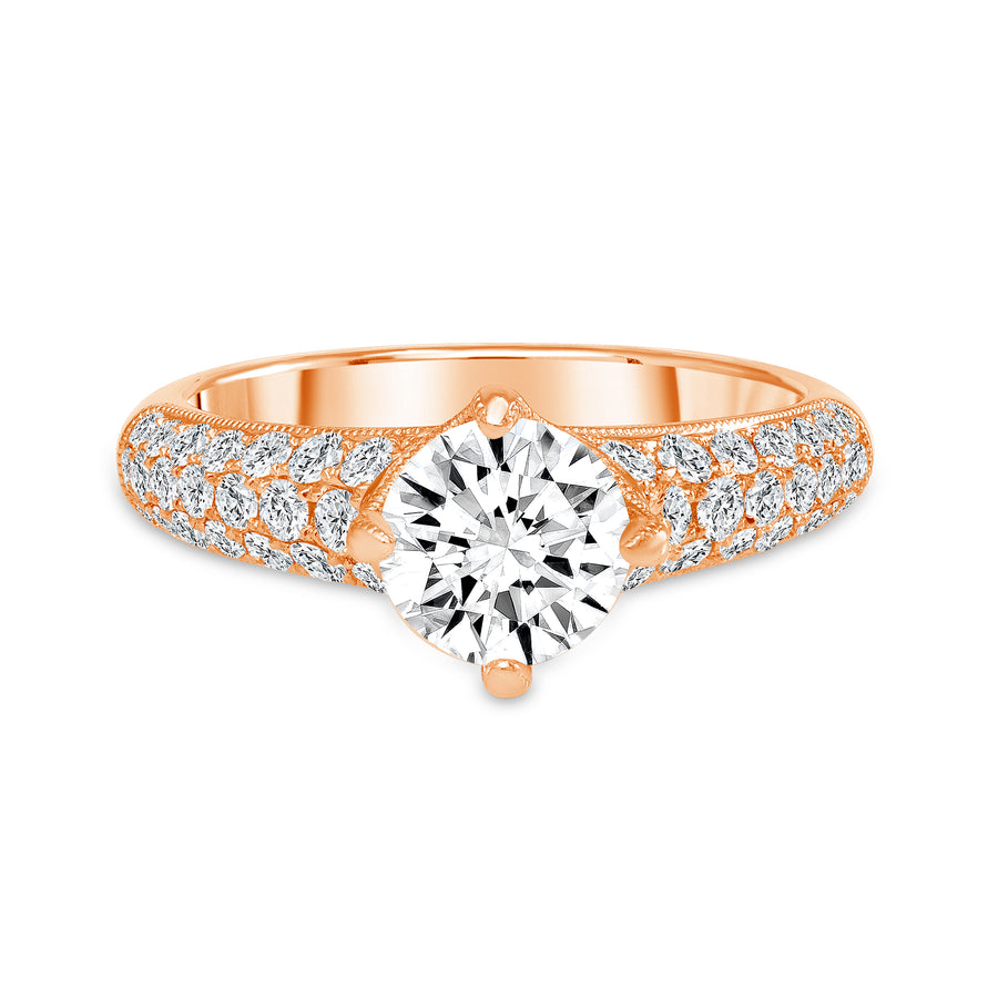 1.65 carat diamond ring rose gold