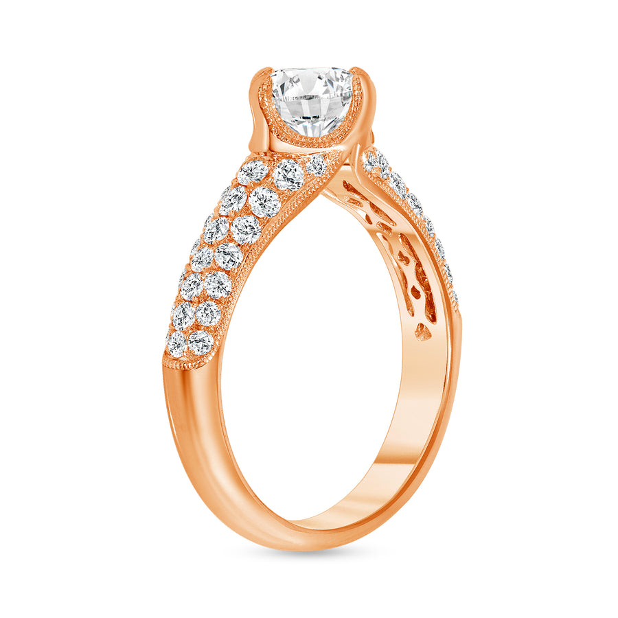 1.65 carat diamond ring rose gold