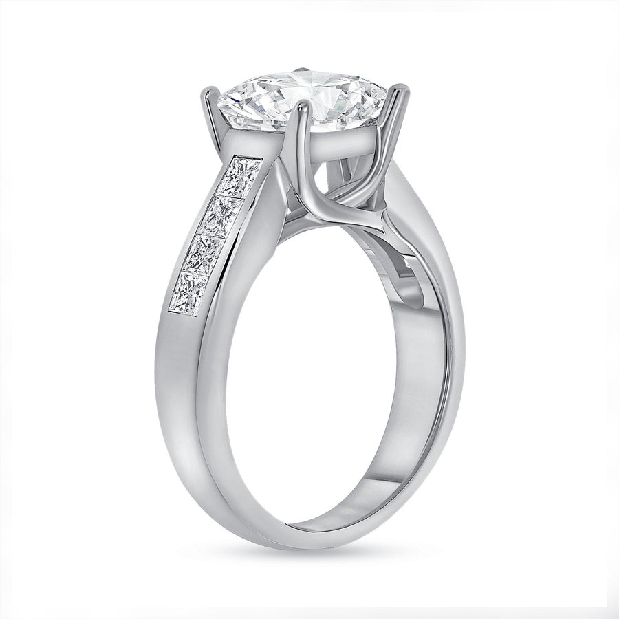 2ct princess cut diamond engagement ring white gold